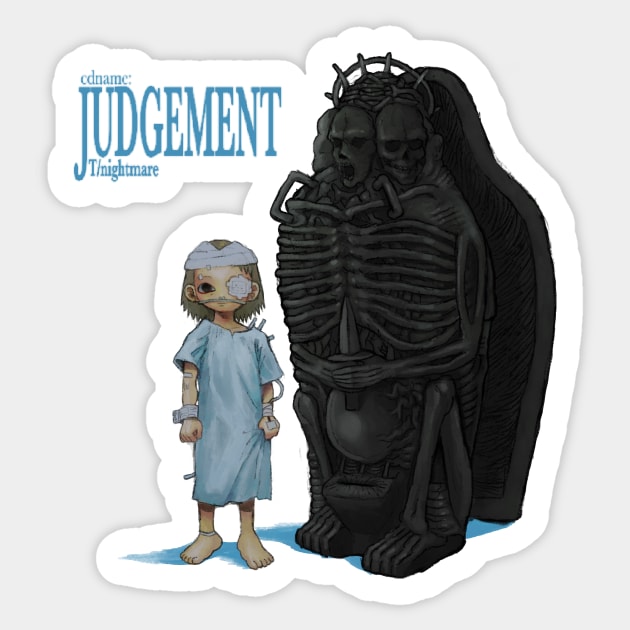 JUDGEMENT Sticker by Plastiboo